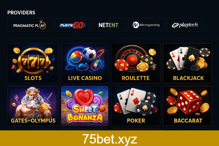 Plataforma premium Cassino 75BET