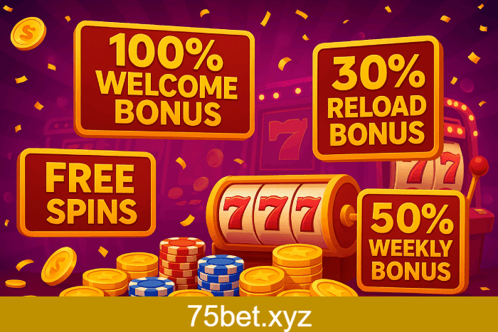 Bônus de cassino móvel 75BET com apostas online