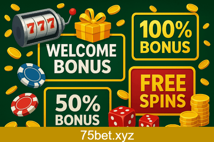 Baú de bônus Cassino 75BET prêmios e recompensas
