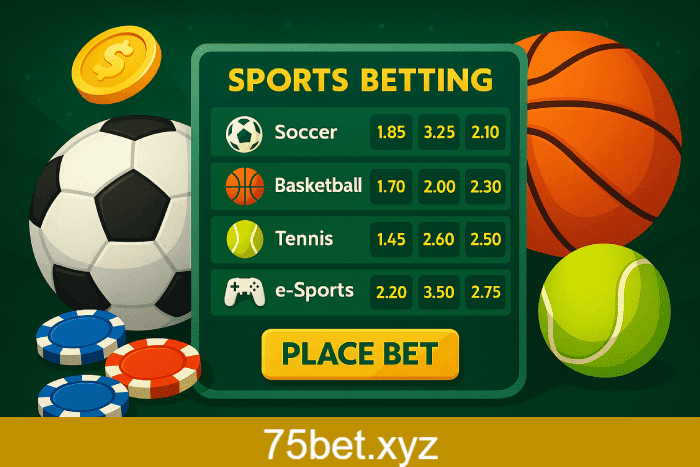 Aposte em apostas esportivas no cassino online 75BET