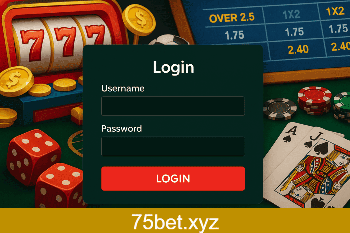 Entrar no Cassino 75BET e jogar online