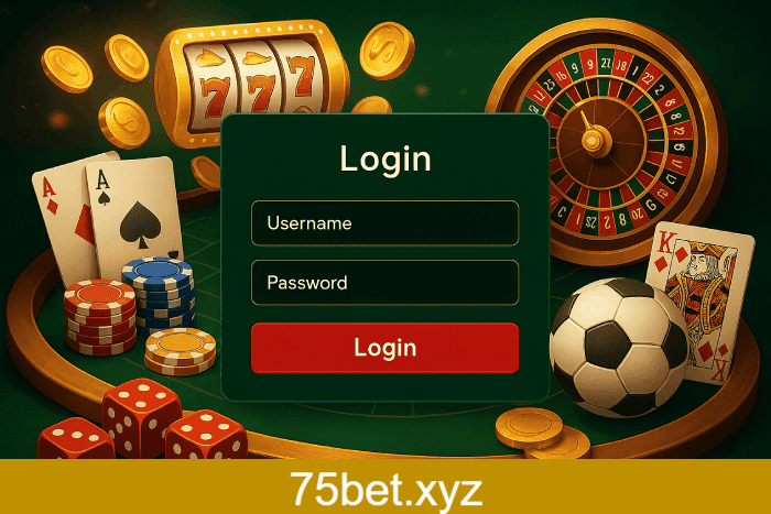 Login Cassino 75BET apostas seguras online