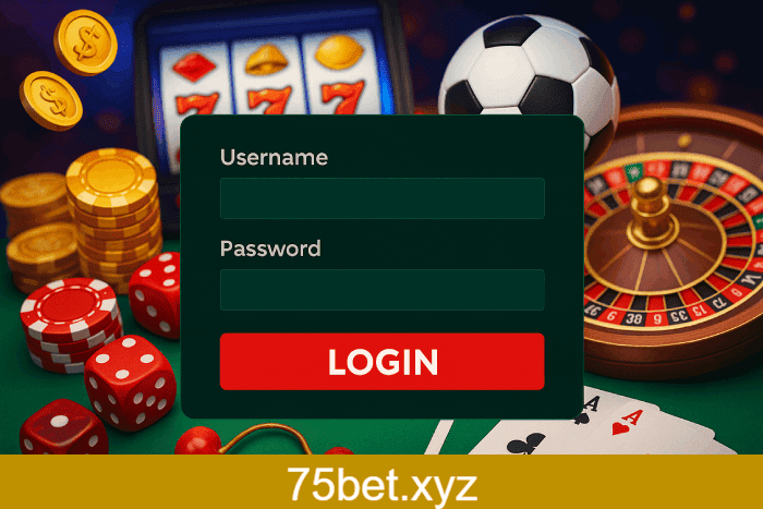 Acessar conta no Cassino 75BET Brasil