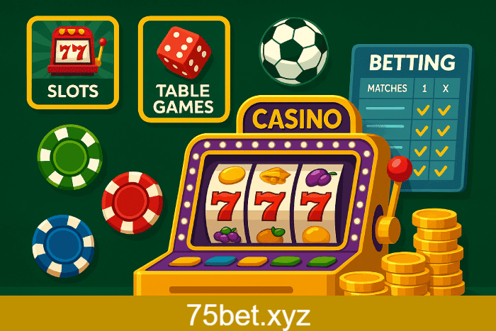 Plataforma Cassino 75BET segura e confiável