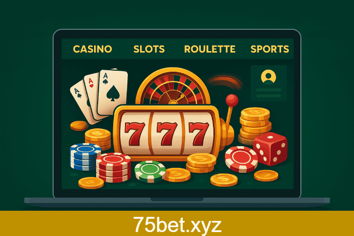 Plataforma online Cassino 75BET com bônus exclusivos